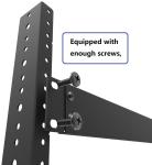 Black Powder Coated Steel Server Rack Rail Pair DIY Hardware Kit for Rack