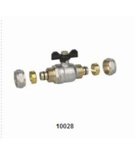 Wholesale FTFE Gasket Brass Ball Valve 10028 with Nickel plating 30Bar for Multilayer pipe from china suppliers