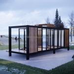 50/75/100mm Wave Sandwich Panel Wall Container House Prefabricated Mobile Villa