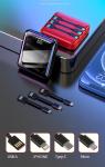 Casun Mini power bank 10000mAh portable fast charging powerbank with cable