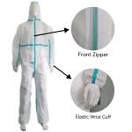 Flexible Dustproof VASTPROTECT-603 Disposable Isolation SMS Coverall with Stick