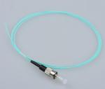 FC/UPC multimode OM3 50/125 Simplex 0.9mm aqua LSZH fiber optic pigtail