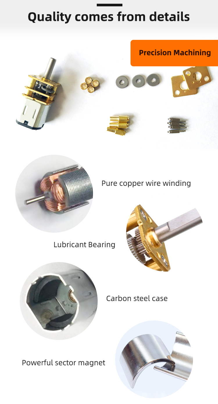 Faradyi Customized 12v 24v 1.6-70kg.cm Mini Low Rpm High Torque Flat Gearbox Encoder Brushes Dc Worm Gear Motor