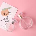 OEM 50ml 20 ml Perfume Spray Bottle portable perfume bottle flat round glass