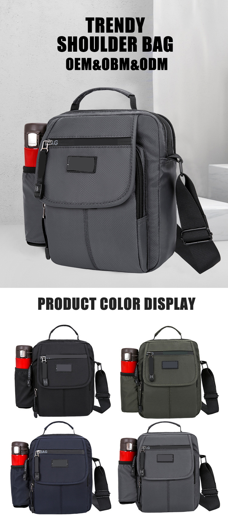 Sympathybag Men's Travel Messenger Bag designer shoulder bags
