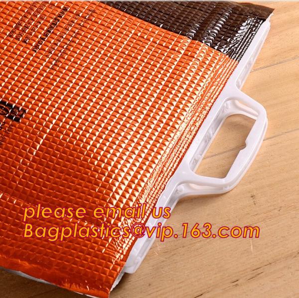 Custom Printed Pattern Non Woven Thermal Insulation Cooler Bag,Insulation Fresh Cooler Bag Refrigerated Bag Picnic Bag