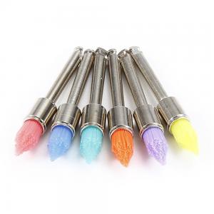 Wholesale Pointed Dental Prophy Brush Dental Use Soft Colorful Nylon Tapered Head Shape from china suppliers