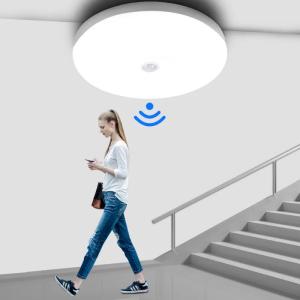 Wholesale 12W 18W Ceiling Motion Sensor LED Light 110V 220V Smart PIR Sensor Lighting from china suppliers