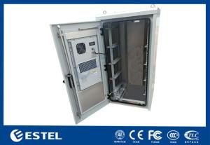 Wholesale 20U Capacity Outdoor Telecom Enclosure Galvanized Steel Single Wall With Heat Insulation For Pole Mounted from china suppliers