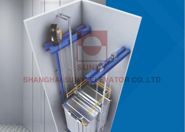 Gearless Machine Roomless Freight Elevator Freight Lift Elevator Efficient