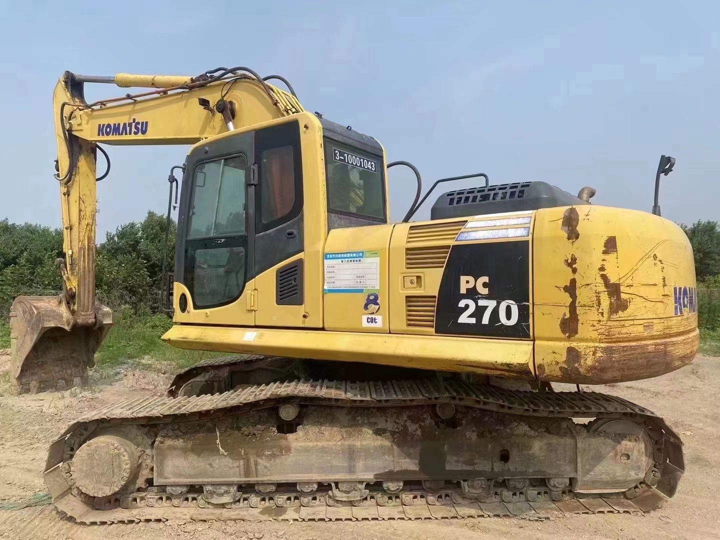 Max Digging Radius 9940mm Komatsu 240 Secondhand Excavator 123kw Power