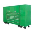 Garage Heavy Duty Storage Cabinet with Rolling Tool Box and Stainless Steel