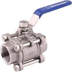 Wholesale PDR 0.8 Seat En Standard 3 Pieces Ball Valve Full Bore Npt Dn50 Aisi 316l Pn16 from china suppliers