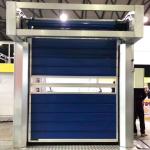 Exterior Interior Insulated Rollup Garage Doors Grey White Brick Base