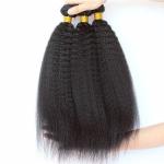 Qingdao Hair 9a Grade Peruvian Hair Bundles Kinky Straight Texture 10" to 30"