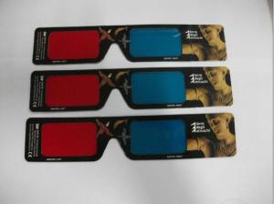 Wholesale Polarized Chromadetph Paper Anaglyph 3D Glasses Red Blue For 3D Picture from china suppliers