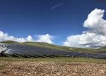 Off Grid 1 Axis Tracking Solar Panel System Night Position