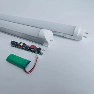 Wholesale No Flickering Battery Emergency LED Tube Lights with IP44 Non-Waterproof PF0.9 Milky Cover from china suppliers