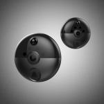 H6 wholesale 200 Degree wide angle glass lens Brass Door Eye with cover peeping