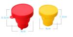 ECO Friendly Silicone Baby Cup Retractable Folding For Disposable Travel