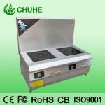 Double burner induction soup stove for commercial restaurant