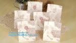 Custom without handle bread packaging kraft paper bags for food,Brown Kraft