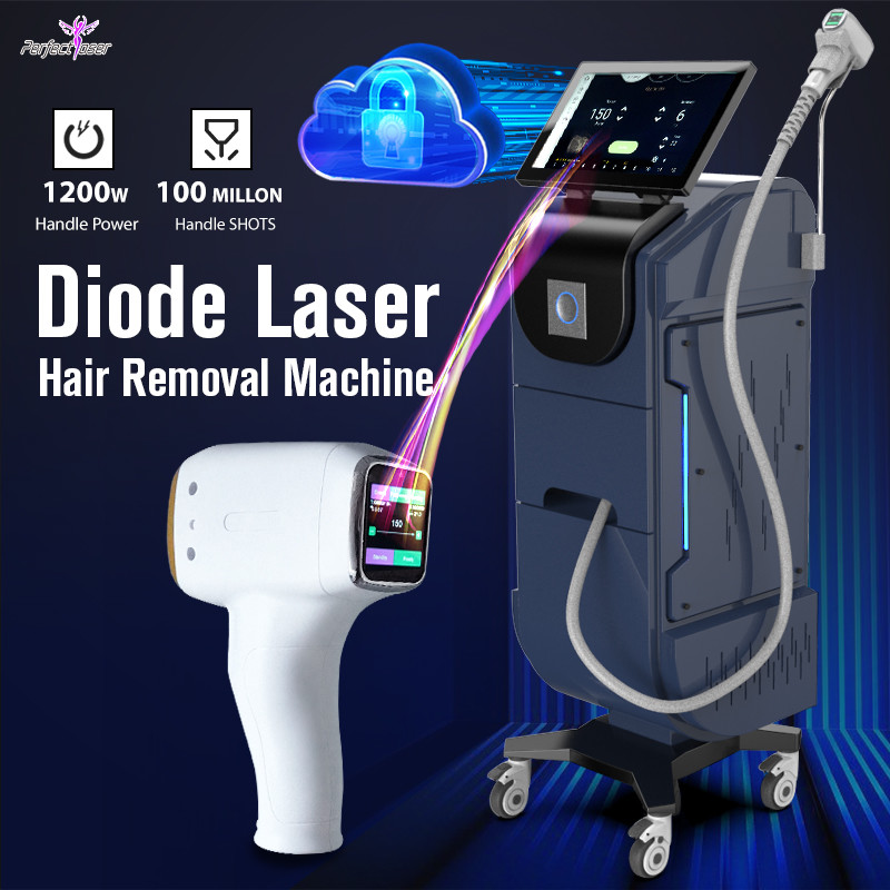 Professional Fda / Ce 808nm Diode Laser Machine Soprano Titanium Ice Laser Vertical