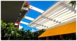 Outdoor Retractable Roof Awning Pvc Fabric Metal Pergola Pvc Coated Sail