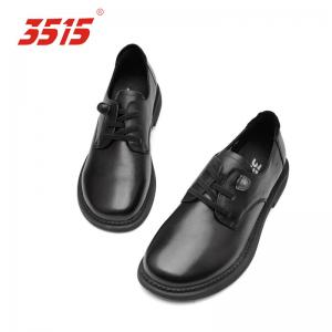 Wholesale 3515 British Lace Up Leather Shoes PU Insole Black Leather Dress Shoes from china suppliers