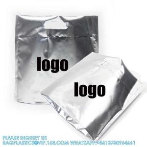 Wholesale Food Storage Hot Cold Pack Ice Delivery Bag Custom Reusable Waterproof Insulated Mylar Foil Zipper Thermal from china suppliers
