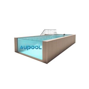 Wholesale Custom Portable Fiberglass Gym Swimming Pool With Luxury Frame from china suppliers