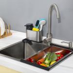 Functional Kitchen Space Selection Supported Stainless Steel Kitchen Sink