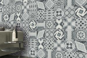 Wholesale Gray And Blue Durable 250x250mm Interior Wall Ceramic Rustic Tiles For Balcony And Floor Tile For Bedroom from china suppliers
