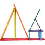 11 Lot Burlywood Wooden Rainbow Stacker Toy Macaron Beech