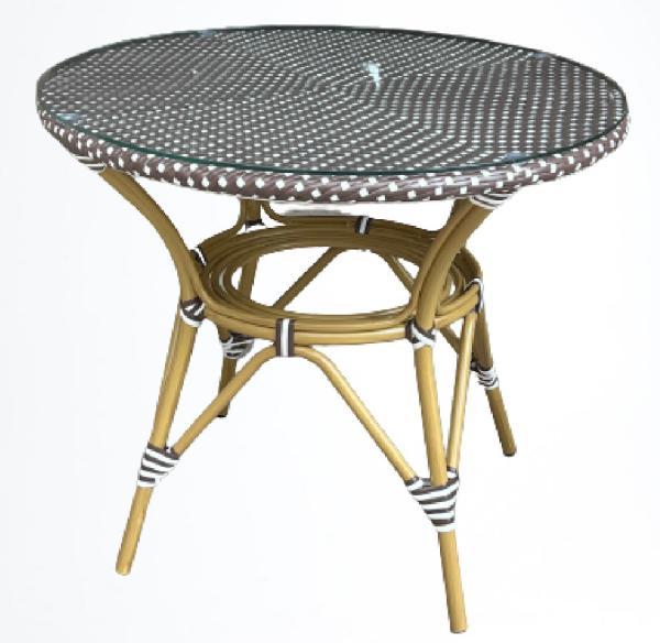 Outdoor table and chair set rattan garden furniture set dining table waterproof