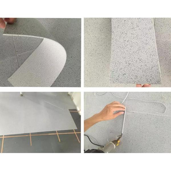 Conductive PVC ESD Flooring Tile 10^4-10^6 Ohm Customizable