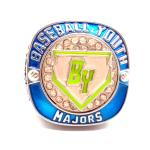 Youth Baseball Silver/Gold Sports Championship Rings