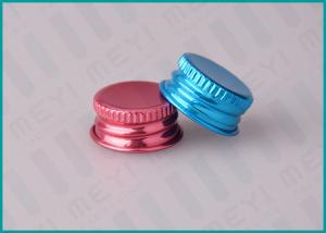China 20mm Colorful Aluminum Screw Top Cap For Face Care Emulsion Containers on sale
