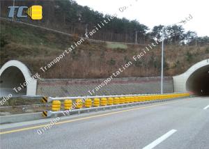Wholesale Anti Crash Roller Crash Barrier Q235 Q265 Steel Frame , Roller Safety Barrier from china suppliers