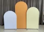 Elegant Acrylic Personalized Wedding Backdrops Printing Circle Arch Backdrop