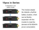 Complete 50kWh 60kWh 70kWh Solar System Kit Hybrid 100kWh Energy Storage Battery