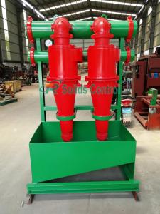 Wholesale Compact Oil Drilling Mud Desander With Bottom Shale Shaker DN125mm Inlet Diameter from china suppliers