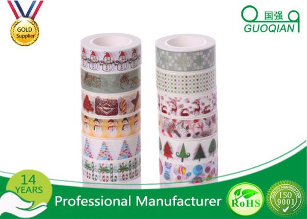 Decorative Japanese Washi Masking Tape 0.59 Inch X 7.6 Yards Christmas Washi