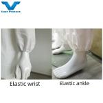 CE Type 5 6 Disposable Hooded Coveralls Durable Waterproof Suit For Customized