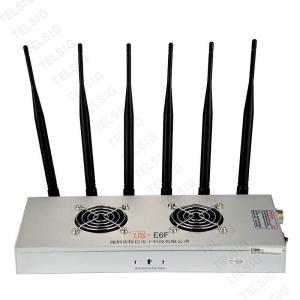Wholesale 450 * 240 * 85mm Cell Phone Frequency Jammer , 6 Band Portable Bluetooth Jammer from china suppliers