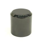 Classic Zinc Alloy Black Cylinder Shape Metal Zamac Perfume Bottle Cap