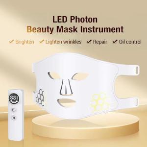 Wholesale 4 Colors Led Red Light Therapy Mask With Silicone And Intelligent Controller For Skin Brightening from china suppliers