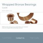 Phosphor Tin Bronze Flange Collar Wrapped Bronze Bushings Diamond Shaped Cusn8