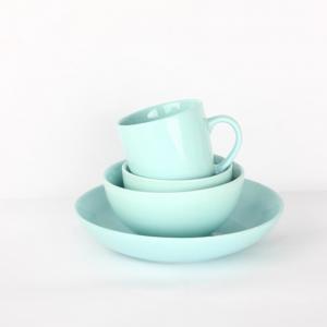 Wholesale Beautiful Round Dinnerware Sets 16 Piece , Custom Glazed Stoneware Dinnerware from china suppliers