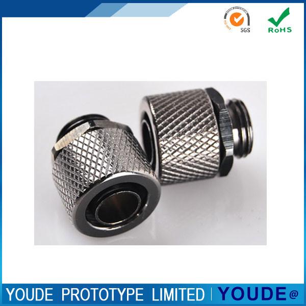 Quick Turn Rapid Prototyping Manufacturing Aluminum Parts With Knurling and